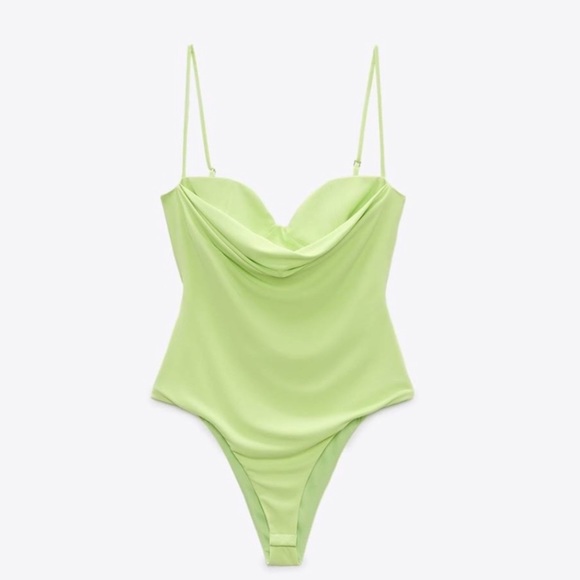 NWT Zara draped bodysuit - Picture 2 of 3